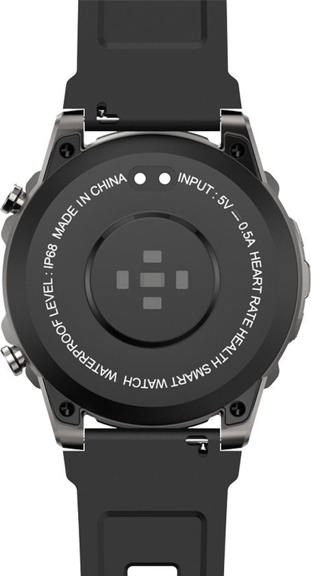WizBay Premium Select® 1.45inch Sport Smartwatch Dames Heren TFT - Bellen - Magnetic Laden - Slaap Hart Monitor - O2 Bloeddrukmeter - Sport Modi - Message - Alu Mat Zilver Case - Smartwatches - Leger Groen TPU Band - Extra Zwarte TPU Band