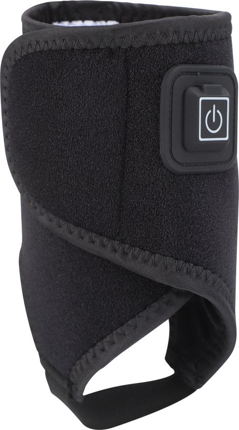 WizBay Premium Select® Enkel Brace Warmte Massage - Enkelbrace - 3 Warmtestanden 45° 50° 55° - Universele Fit - 360° Wrap Design - Zwart