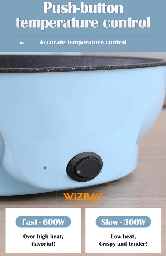 WizBay Premium Select® Bak Grillplaat Anti Baklaag - Elektrisch - Aluminium - 2 Personen - Binnen Buiten - Funcooking - 22x22x10cm - Groen