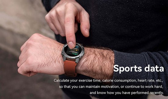 WizBay Premium Select® 1.45inch Sport Smartwatch Dames Heren TFT - Bellen - Magnetic Laden - Slaap Hart Monitor - O2 Bloeddrukmeter - Sport Modi - Message - Alu Mat Zilver Case - Smartwatches - Leger Groen TPU Band - Extra Zwarte TPU Band