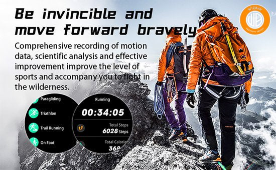 WizBay Premium Select® 1.39inch Sport Smartwatch Dames Heren TFT - Bluetooth Call - Magnetic Laden - Slaap Hart Monitor - O2 en Bloeddrukmeter - 100+ Sport Modi - Message - Alu Mat Zwarte Case - Smartwatches - Zwarte TPU Band