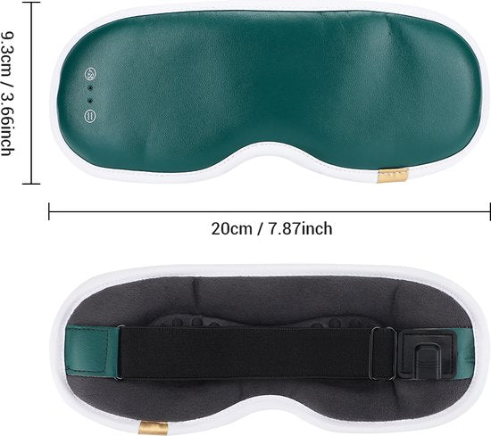 WizBay Premium Select® Warmte Vibratie en Ice Pack Massage Oogmasker - Oogmasker Slaap - Oogmasker Wallen - Graphene 3 Standen Warmte Massage - 7 Vibratie Massage Standen - Ice Pack en 2 Wet Pads Bijgeleverd - Roze