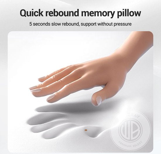 WizBay Premium Select® Nekmassagekussen - Shiatsu Nekkussen met Warmte en Vibratie - Ergonomisch - 3 Standen - Lichtgrijs