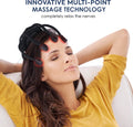 WizBay Premium Select® Multi 8 Point Hoofdmassagespin Massage - Haar Massage - 3 Standen - 360° - Ultra Licht en Compact - Bevorderd Slapen - Verminderd Vermoeidheid en Stress - Zwart
