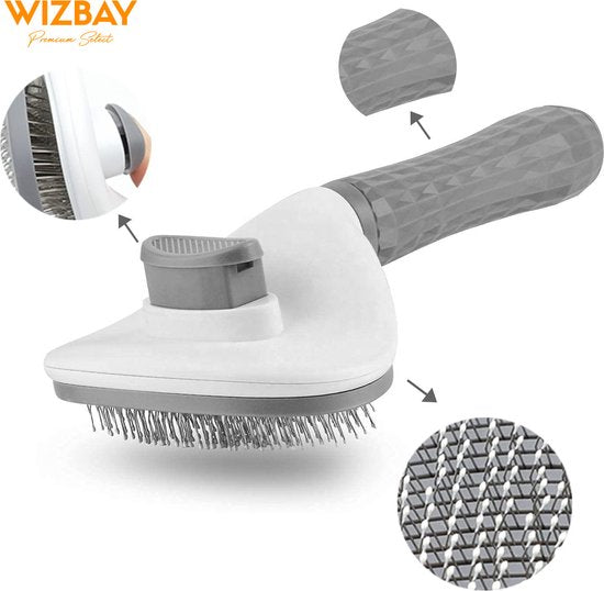 WizBay Premium Select® Zelfreinigende Borstel voor Huisdieren