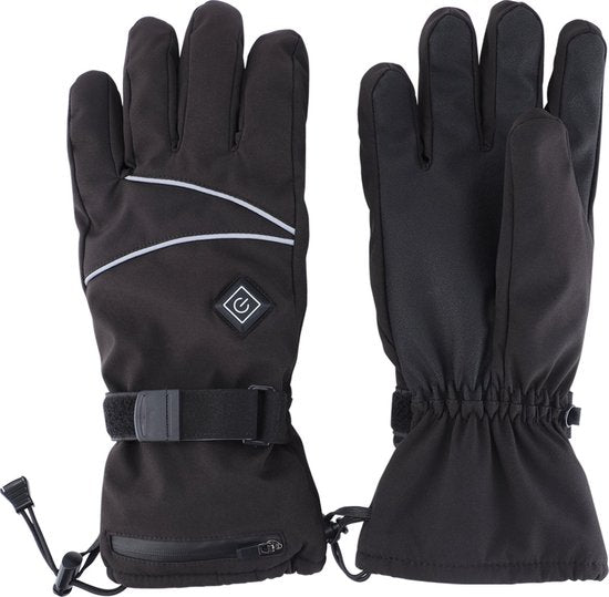 WizBay Premium Select® Verwarmde Handschoenen XL - 2x sterke 4000mAh sterke Batterij - Winter Handschoenen - 3 Standen Instelbaar - Waterdicht - Touchscreen Vingers - Extra Hand en Pols Sluiting - Zwart