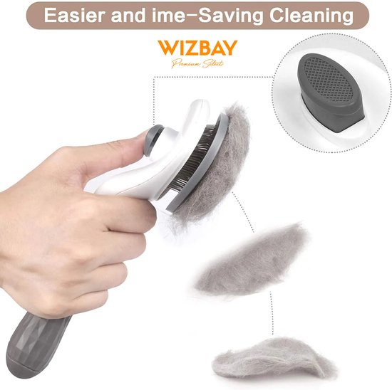 WizBay Premium Select® Zelfreinigende Borstel voor Huisdieren