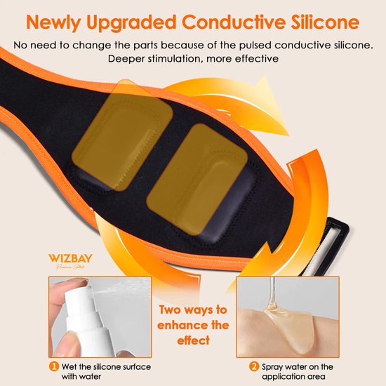 WizBay Premium Select® Elektrische Microcurrent Massage Belt – EMS Pulse Massage met Afstandsbediening – 8 Modi - 19 Intensiteitsniveaus – Verwarming Airbag Drukmassage – Arm Nek Hand Voet en Been – Met Verlengband