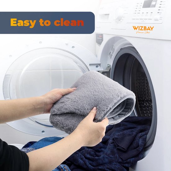 WizBay Premium Select® Elektrische Warmte Mof - Warmte Band voor Menstruatiepijn en Buikkrampen – 3 Warmtestanden 45°C 55°C 65°C – Fluwelen Comfort – USB Verwarming – Buik, Taille en Handen – 105 cm Verstelbaar – Grijs