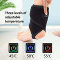 WizBay Premium Select® Enkel Brace Warmte Massage - Enkelbrace - 3 Warmtestanden 45° 50° 55° - Universele Fit - 360° Wrap Design - Zwart