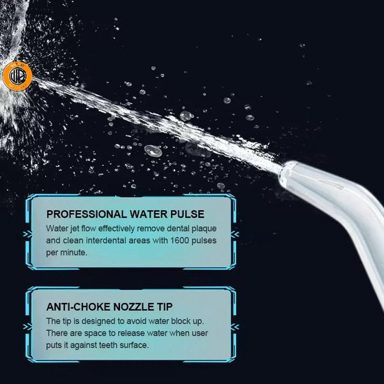 WizBay Premium Select® Cordless Waterflosser - Monddouche - Water Flosser - Wit