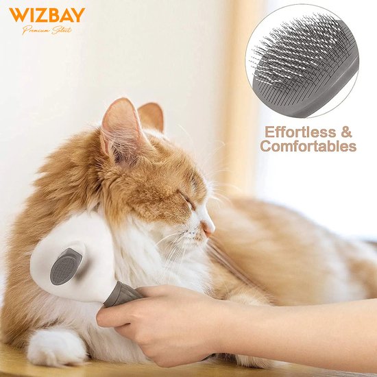 WizBay Premium Select® Zelfreinigende Borstel voor Huisdieren