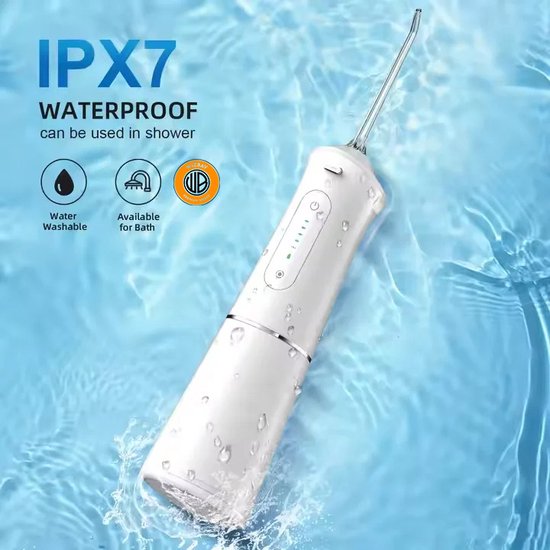 WizBay Premium Select® Cordless Waterflosser - Monddouche - Water Flosser - Wit