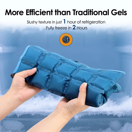 WizBay Premium Select® 58×35cm Hot & Cold Compress Rug en Body Pack – Herbruikbare Warmte- en Koudekompres – Langdurige Koeling – Snelle Opwarming – Flexibel & Milieuvriendelijk – Herbruikbaar