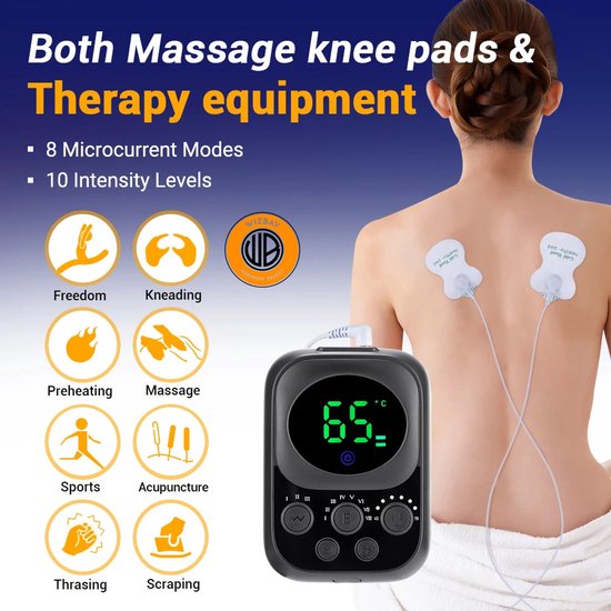 WizBay Premium Select® 4in1 Warmte Brace - Knie Schouder Arm Been - Vibratie en EMS - App - Draadloos - App iOS en Android