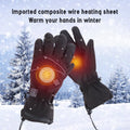WizBay Premium Select® Verwarmde Handschoenen XL - 2x sterke 4000mAh sterke Batterij - Winter Handschoenen - 3 Standen Instelbaar - Waterdicht - Touchscreen Vingers - Extra Hand en Pols Sluiting - Zwart