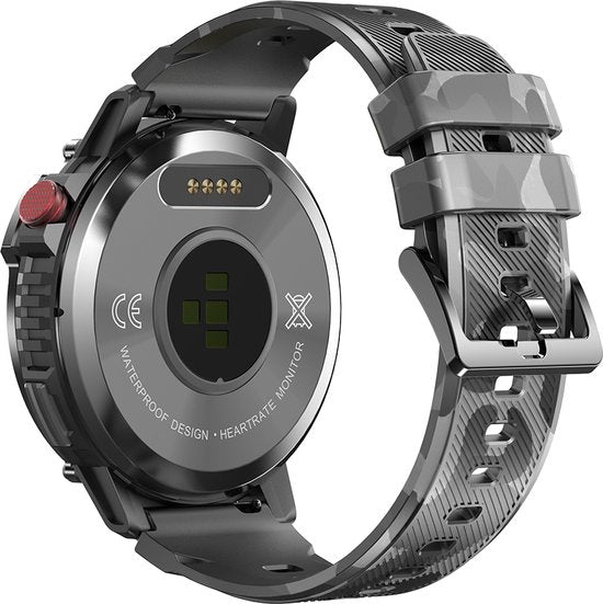 WizBay Premium Select® 1,6 Inch Sport Smartwatch - Bluetooth Bellen - Hartslag Bloeddruk Zuurstof - AI Voice Assist - IP68 Waterdicht - 24 Sportstanden - 400mAh Zwart