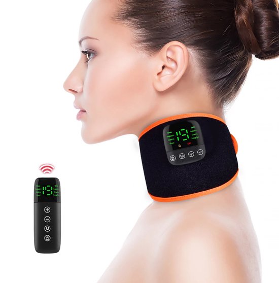 WizBay Premium Select® Elektrische Microcurrent Massage Belt – EMS Pulse Massage met Afstandsbediening – 8 Modi - 19 Intensiteitsniveaus – Verwarming Airbag Drukmassage – Arm Nek Hand Voet en Been – Met Verlengband