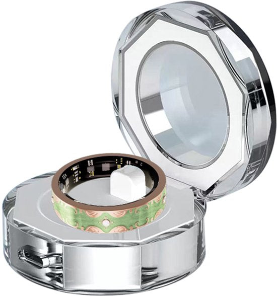 WizBay Premium Select® Bohemian Smart Ring - Mars Green - Hartslag, Slaap en Zuurstofmeting - Activiteitstracker - Maat 9