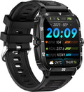 WizBay Premium Select® Outdoor Smartwatch - 1,96 Inch HD Scherm - Bluetooth Bellen - 3ATM Waterdicht - Hartslag Zuurstof Slaap - 100+ Sportstanden - 430mAh Zwart