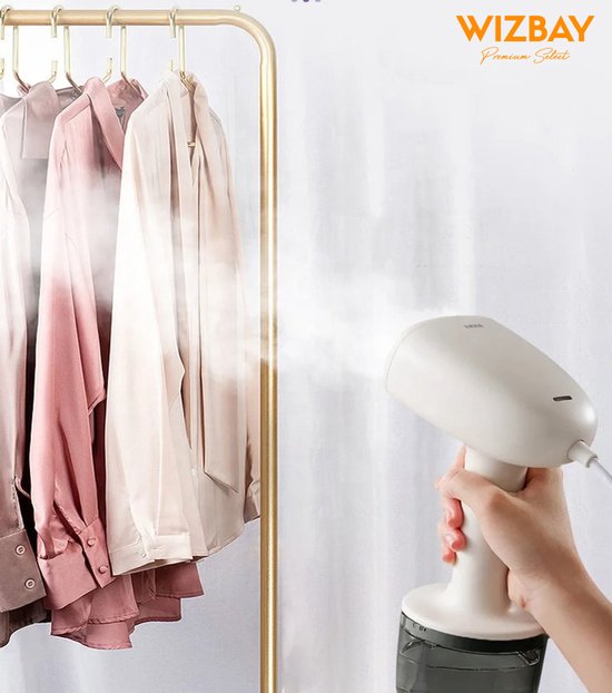 WizBay Premium Select® Kledingstomer - 1000W Stoomapparaat met 260ml Reservoir - Luxe Kledingstomer - Handstomer - Stoomreiniger - Stoomapparaat Kleding