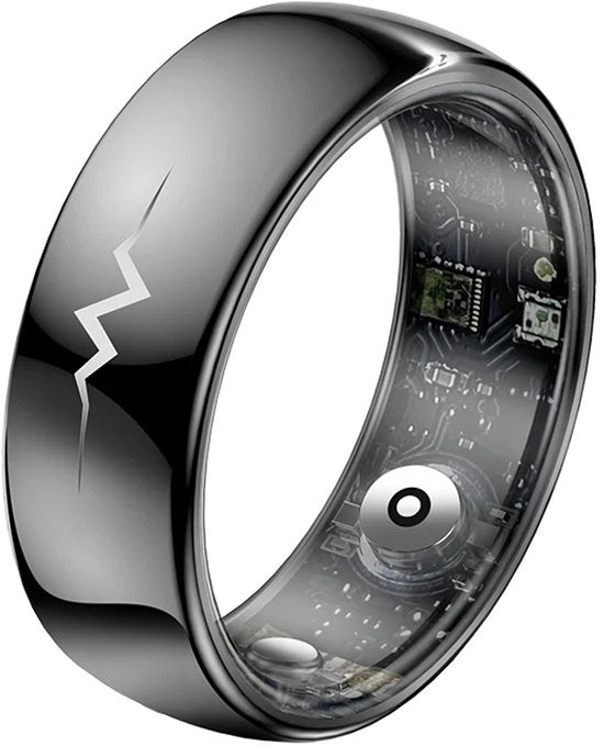 WizBay Premium Select® FlashSense Smart Ring – Glucose & ECG Meting – Gesture – Hypoallergeen – Waterdicht IP68 – Dames & Heren – Oplaadcase – Slaap, O2, Bloeddruk, Hartslag & Sportmonitoring - Zwart #10