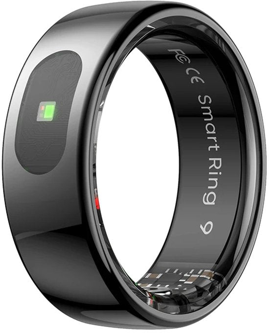 WizBay Premium Select® Smart Ring Dark Grey - Maat 11 - Smart Ring met Hartslag, Slaap, Zuurstof - Multi Sport Modi