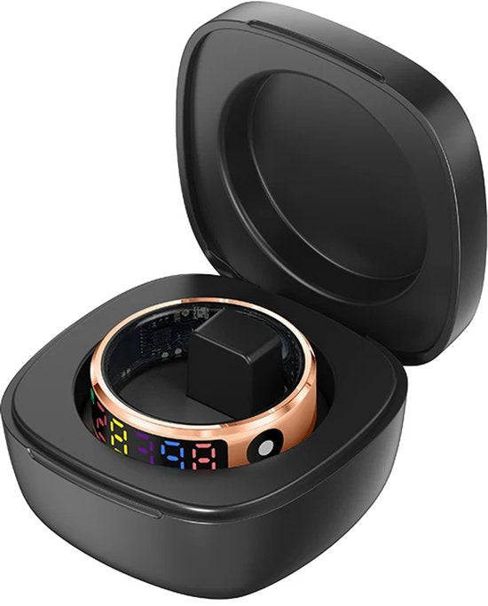 WizBay Premium Select® Smart Ring Color LED Rosé Goud - Maat 9 - Hartslag Slaap - Gesture - Multi Sport Modi