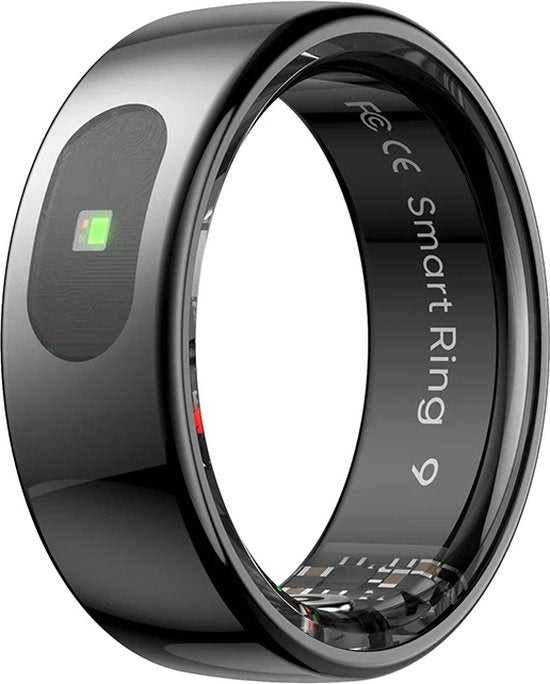 WizBay Premium Select® Smart Ring Dark Grey - Maat 8 - Smart Ring met Hartslag, Slaap, Zuurstof - Multi Sport Modi