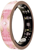 WizBay Premium Select® Bohemian Smart Ring - Cherry Blossom Pink - Hartslag, Slaap en Zuurstofmeting - Activiteitstracker - Maat 7