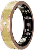 WizBay Premium Select® Bohemian Smart Ring - Champagne Yellow - Hartslag, Slaap en Zuurstofmeting - Activiteitstracker - Maat 10
