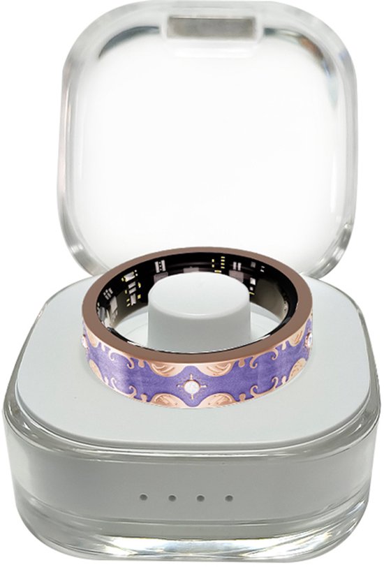 WizBay Premium Select® Bohemian Smart Ring - Sapphire Blue - Hartslag, Slaap en Zuurstofmeting - Activiteitstracker - Maat 10