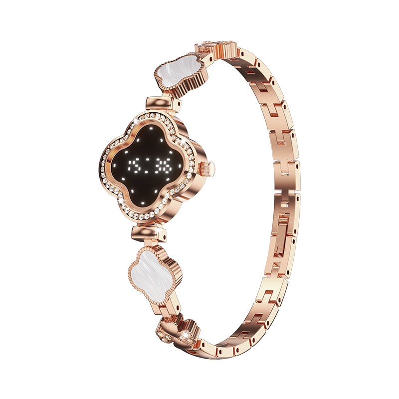 WizBay Premium Select® Smartwatch Dames – Hartslag, SpO2, Slaap & Stappenteller – Roségoud